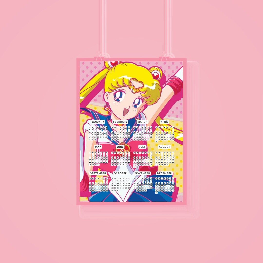 Sailor Moon Calendar Sailor Moon Poster Sailor Moon Anime 2023 Calendar ...
