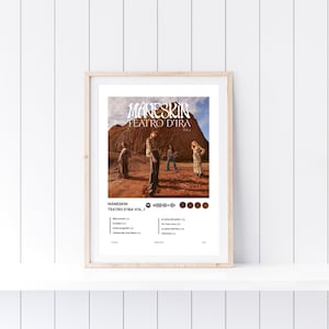 MÅNESKIN Album Poster - Maneskin Print - Maneskin Rock Music Album - Dorm Decor - Rock Group