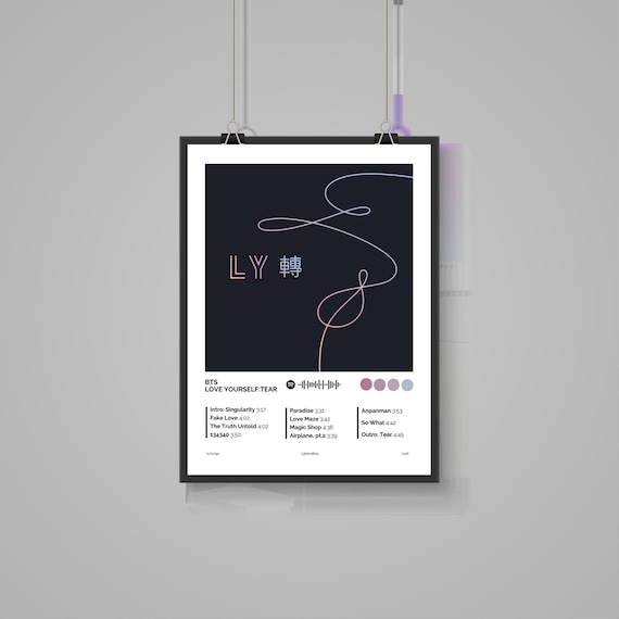 BTS Love Yourself: Tear Tracklist Poster (digital Download) - Etsy
