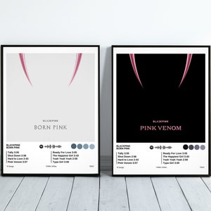Póster de Blackpink, póster de Born Pink de Blackpink, merchandising de Blackpink, impresión del álbum de Blackpink, póster de Born Pink