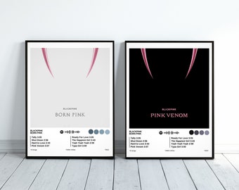 Blackpink Born Pink albumposter, Kpop Art Print (digitale download)