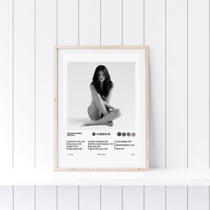 Selena Gomez Revival Album Poster – Tracklist Music Print (Digital Download)