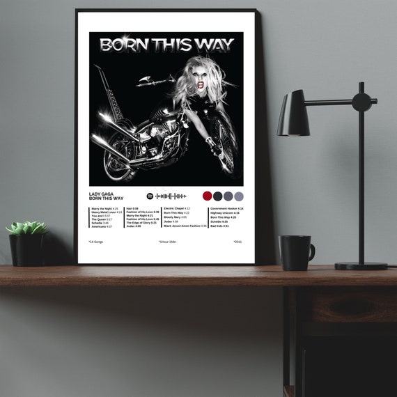 Lady Gaga Poster - Born This Way Poster - Album Cover Poster