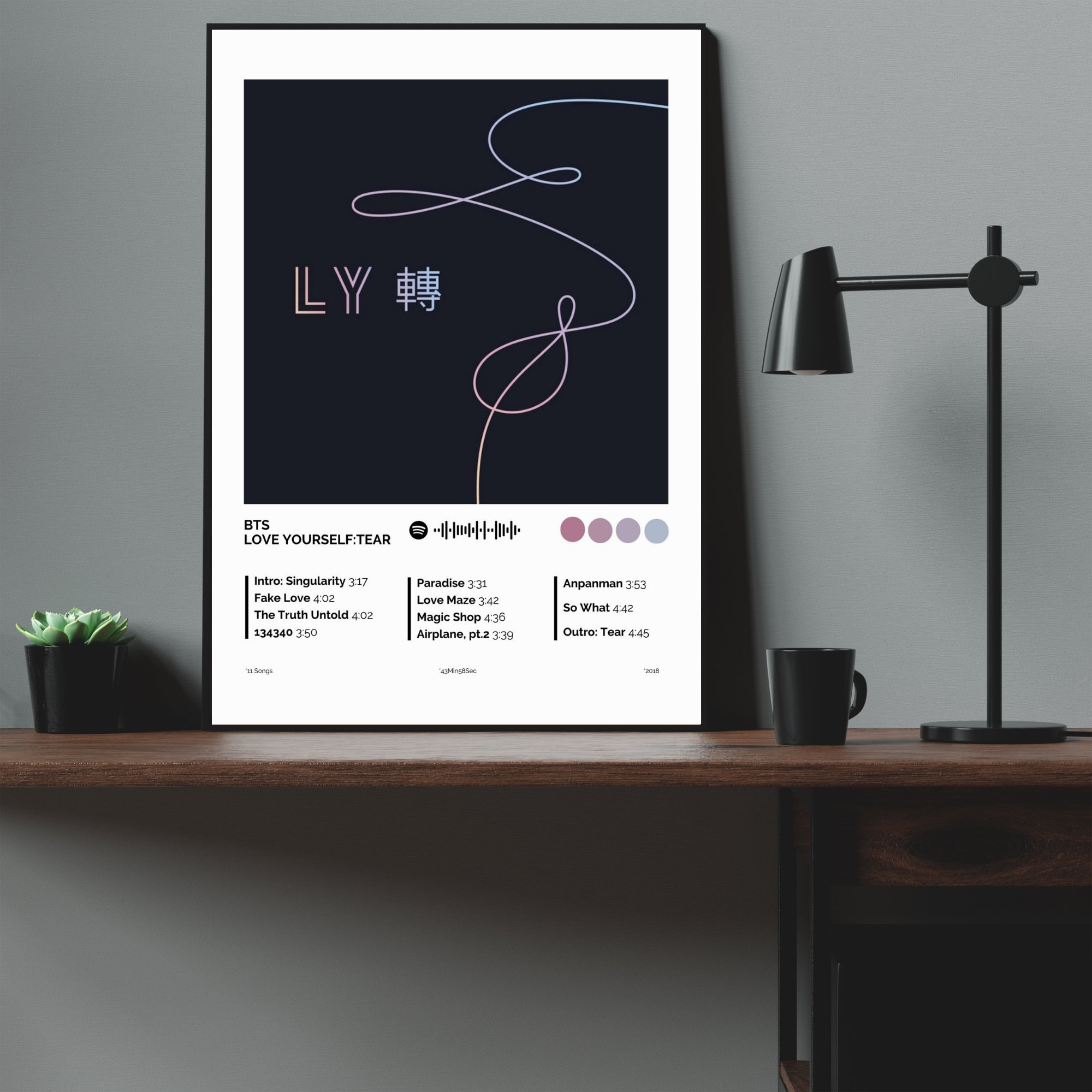 BTS Love Yourself: Tear Tracklist Poster (digital Download) - Etsy