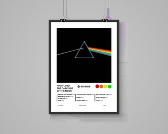 Pink Floyd Dark Side of the Moon Minimalist Poster (Digital Download)