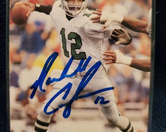 Randall Cunningham Authentic Hand Signed Football Card Autographed Autograph HOF Philadelphia Eagles Future Hall Of Fame