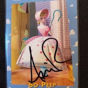 Annie Potts Authentic Hand Signed Disney&#39;s Toy Story Card Bo Peep in Autographed Ghostbusters Designing Women