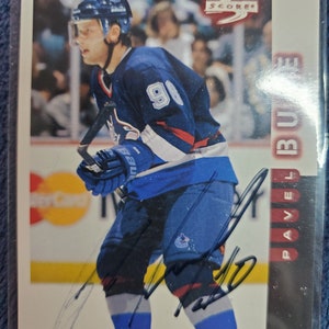 Pavel Bure Authentic Hand Signed 1997 Score Hockey Card Autographed Auto Vancouver Canucks Hall Of Fame NY Rangers HOF Florida Panthers