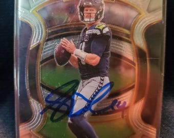 Sam Darnold Authentic Hand Signed Football Card Autographed Football HOF Seattle Seahawks Autograph Future Hall Of Fame Superbowl