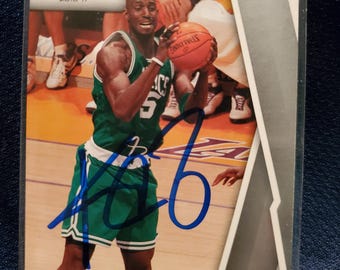Kevin Garnett Authentic Hand Signed Basketball Card Autographed Minnesota Timberwolves Hall Of Fame Autograph HOF Auto