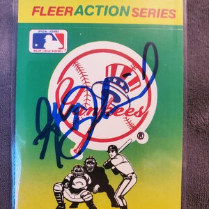 George Steinbrenner Authentic Hand Signed 1990 Fleer Baseball Card Autographed Future Hall Of Fame Autograph New York Yankees Owner NY