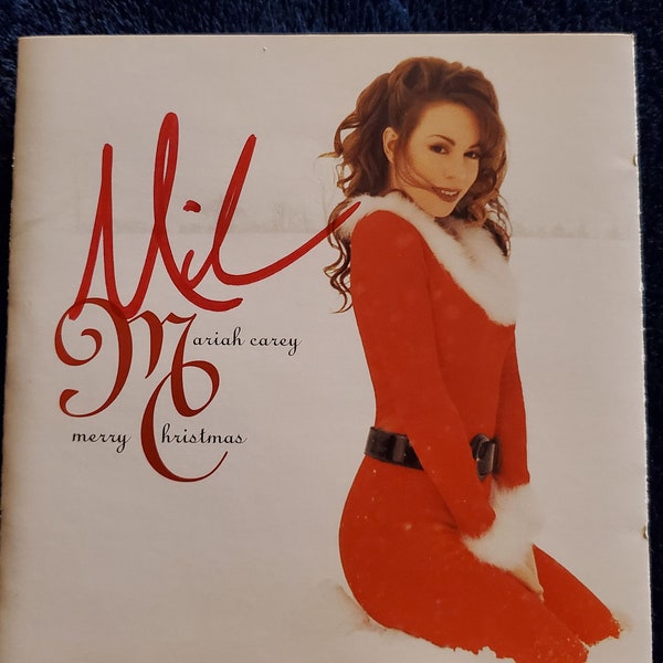 Mariah Carey Authentic Hand Signed Only CD Insert From Merry Christmas Autographed No CD or Jewel Case