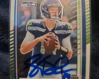 Sam Darnold Authentic Hand Signed Panini Card Autographed Football HOF Seattle Seahawks Autograph Future Hall Of Fame Superbowl