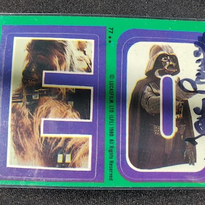 David Prowse Authentic Hand Signed Original Star Wars V The Empire Strikes Back Card Autographed Darth Vader Deceased Actor Movie Dave