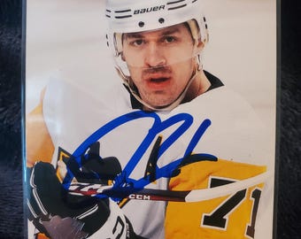 Evgeni Malkin Authentic Hand Signed Upper Deck Card Autographed Pittsburgh Penguins Future Hockey Hall Of Fame Autograph HOF