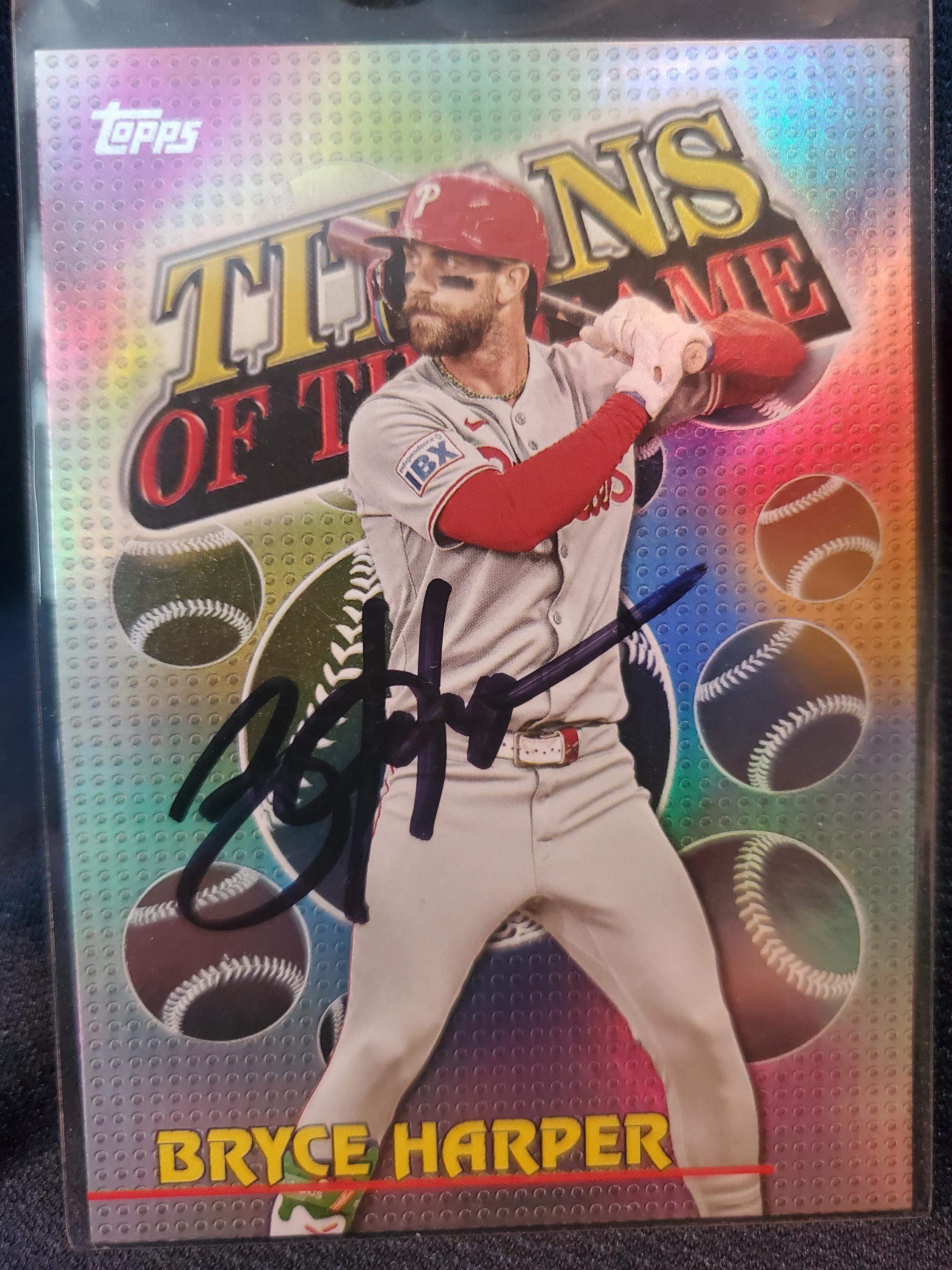 Bryce Harper Autographed Card - Etsy