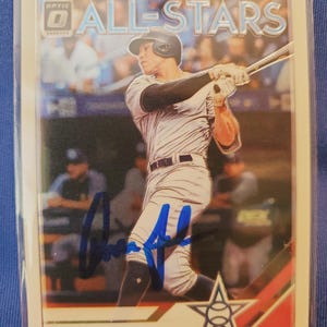 Aaron Judge Authentic Signed Bowman Baseball Cardl Autographed New York Yankees Future Hall Of Fame Autograph HOF Auto MVP NY