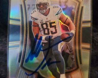 Antonio Gates Authentic Hand Signed Auto Premier Level Prizm Football Card Autographed San Diego Chargers Future Hall Of Fame Autograph HOF