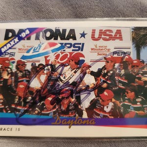 Dale Earnhardt Authentic Hand Signed 1994 Maxx Racing Card Hall Of Fame Auto HOF Autographed NASCAR Racing Autograph Deceased
