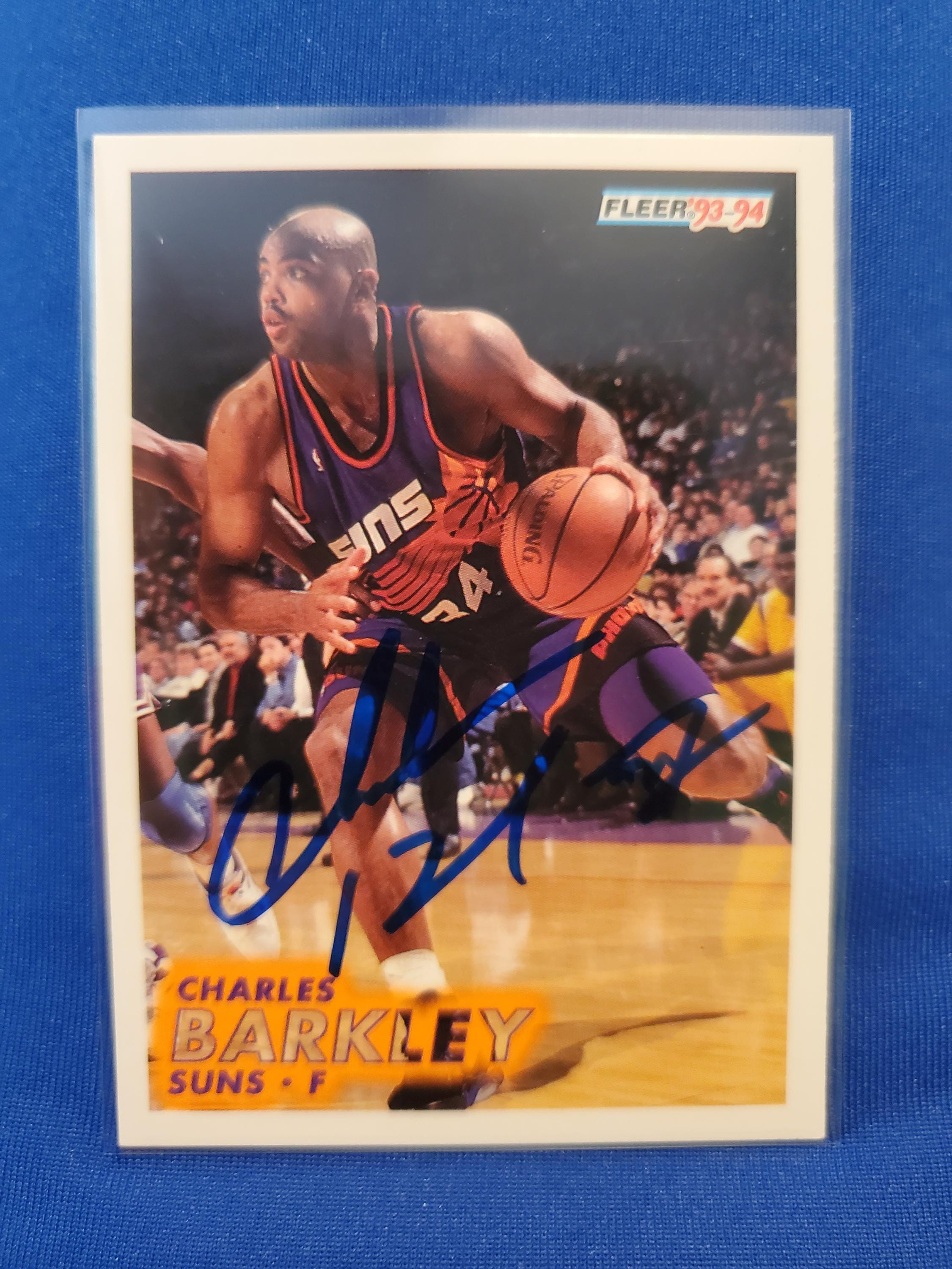 Wilson サイン入り　Charles Barkley （gw セール Charles Barkley Authentic Hand Signed 1993 Fleer Basketball Card