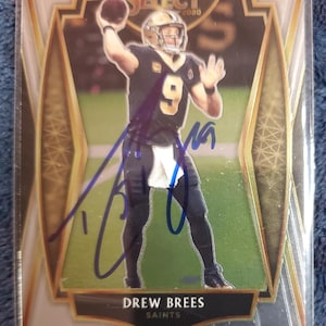 Drew Brees Autographed New Orleans Saints Official White Logo Football Etsy