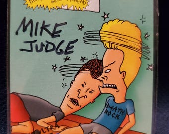 Mike Judge 1995 MTV Bevis and Butt-Head Card Autographed Original Hand Signed Autograph vintage