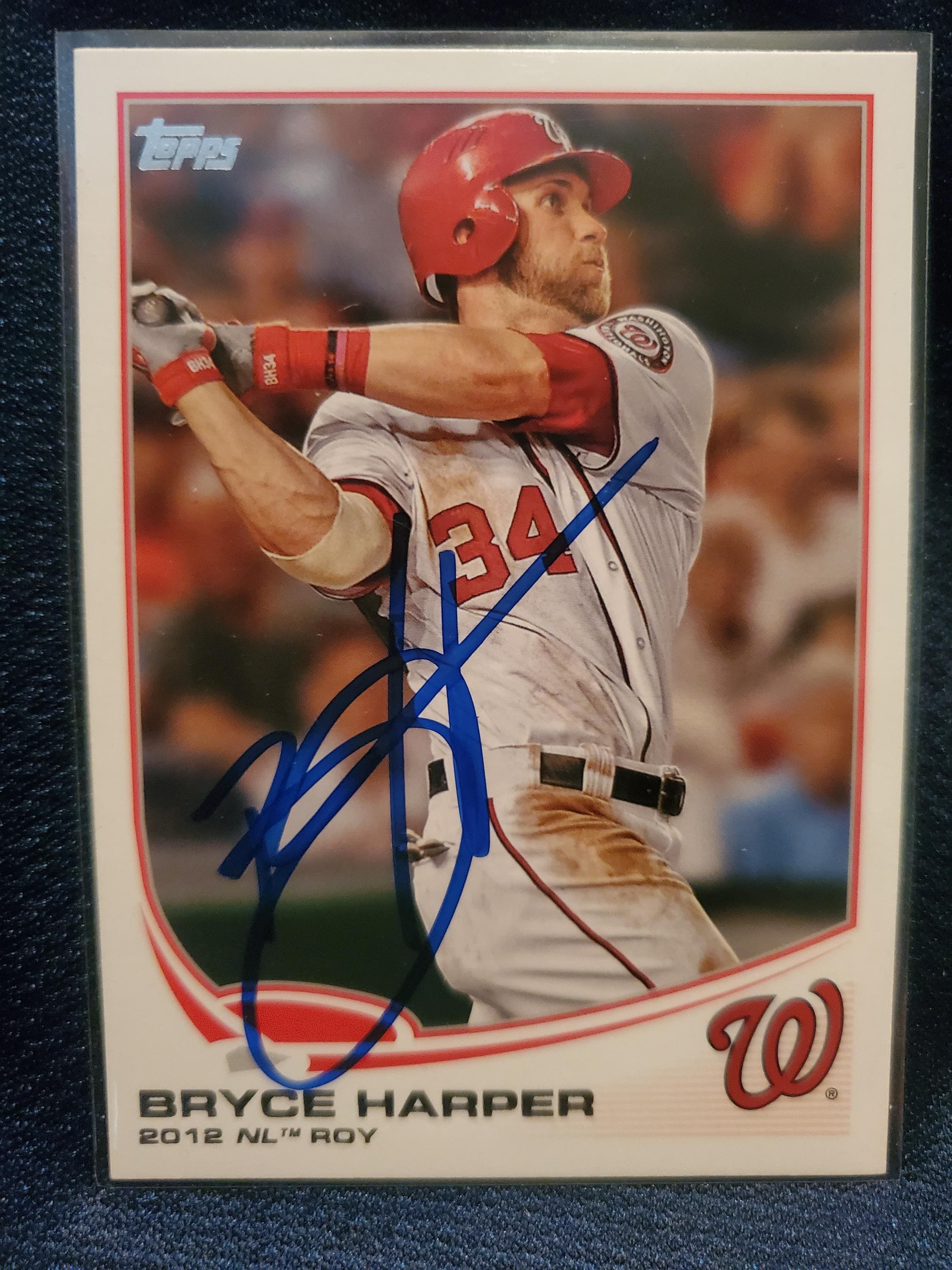 Bryce Harper Autographed Card - Etsy