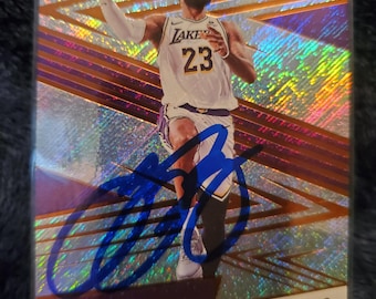 lebron james autographed basketball cards