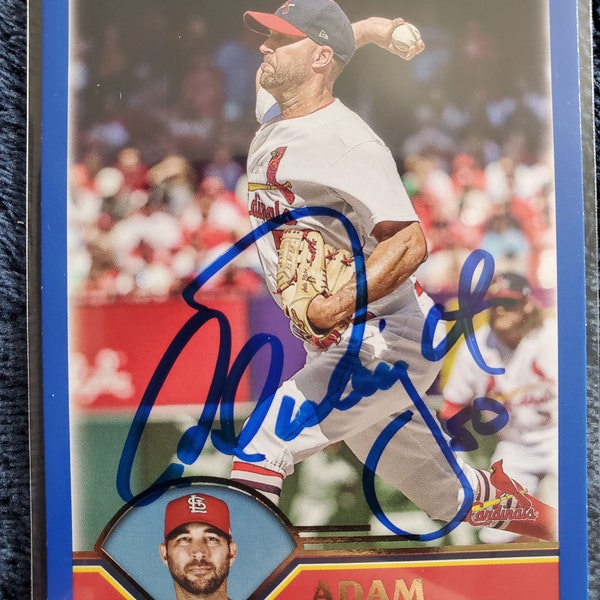 Adam Wainwright Authentic Hand Signed 2023 Topps Card HOF Autographed Future Hall of Fame Autographed St Louis Cardinals HOF