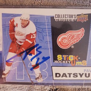 Pavel Datsyuk Authentic Hand Signed 2009 Upper Deck Collectors Choice Card Autographed Detroit Red Wings Future Hockey Hall Of Fame Auto HOF