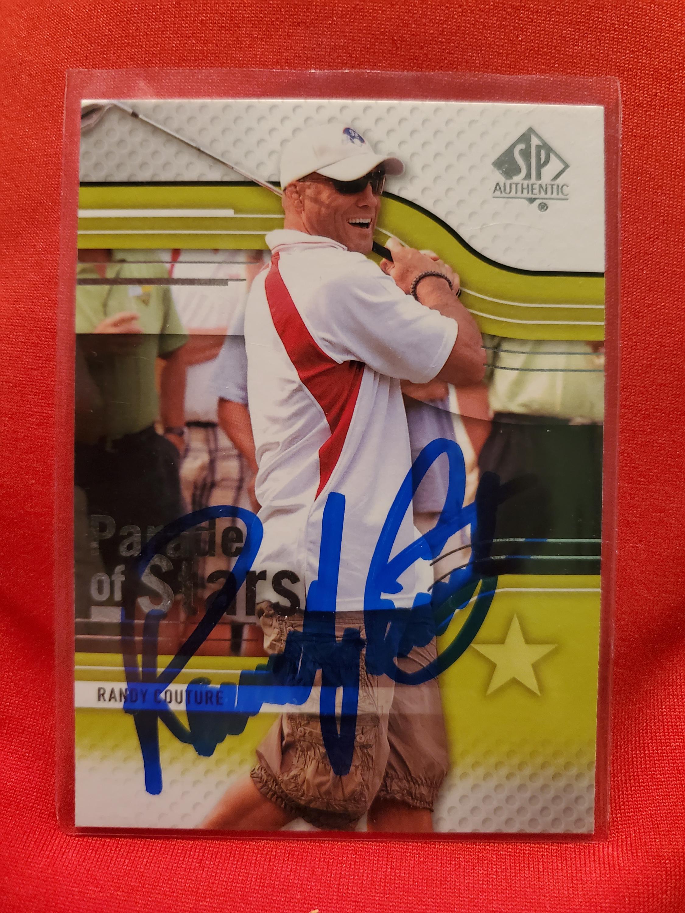 Logo Randy Counture Randy Couture Authentic Hand Signed Upper Deck Card Movie Star MMA ...