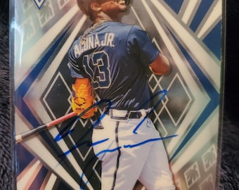 Ronald Acuna Jr Authentic Hand Signed Baseball Card Atlanta Braves Autographed All Star Autograph