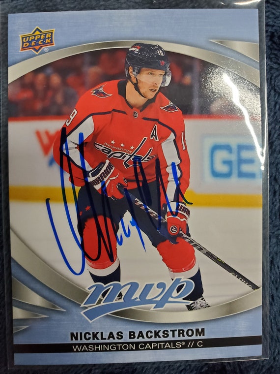 Nicklas Backstrom Authentic Hand Signed 2023 Upper Deck MVP Card Autographed Washington Capitals Future Hockey Hall of Fame Etsy