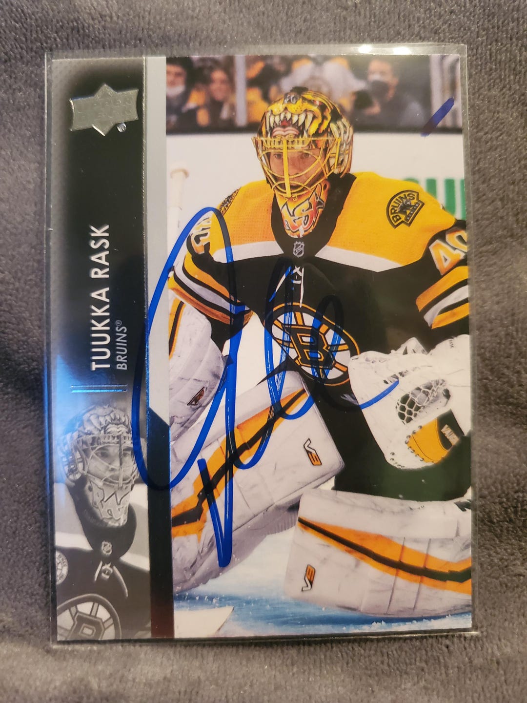Victor Rask Autograph Tuukka Rask Authentic Hand Signed 2021 Upper Deck Card Autographed Auto ...