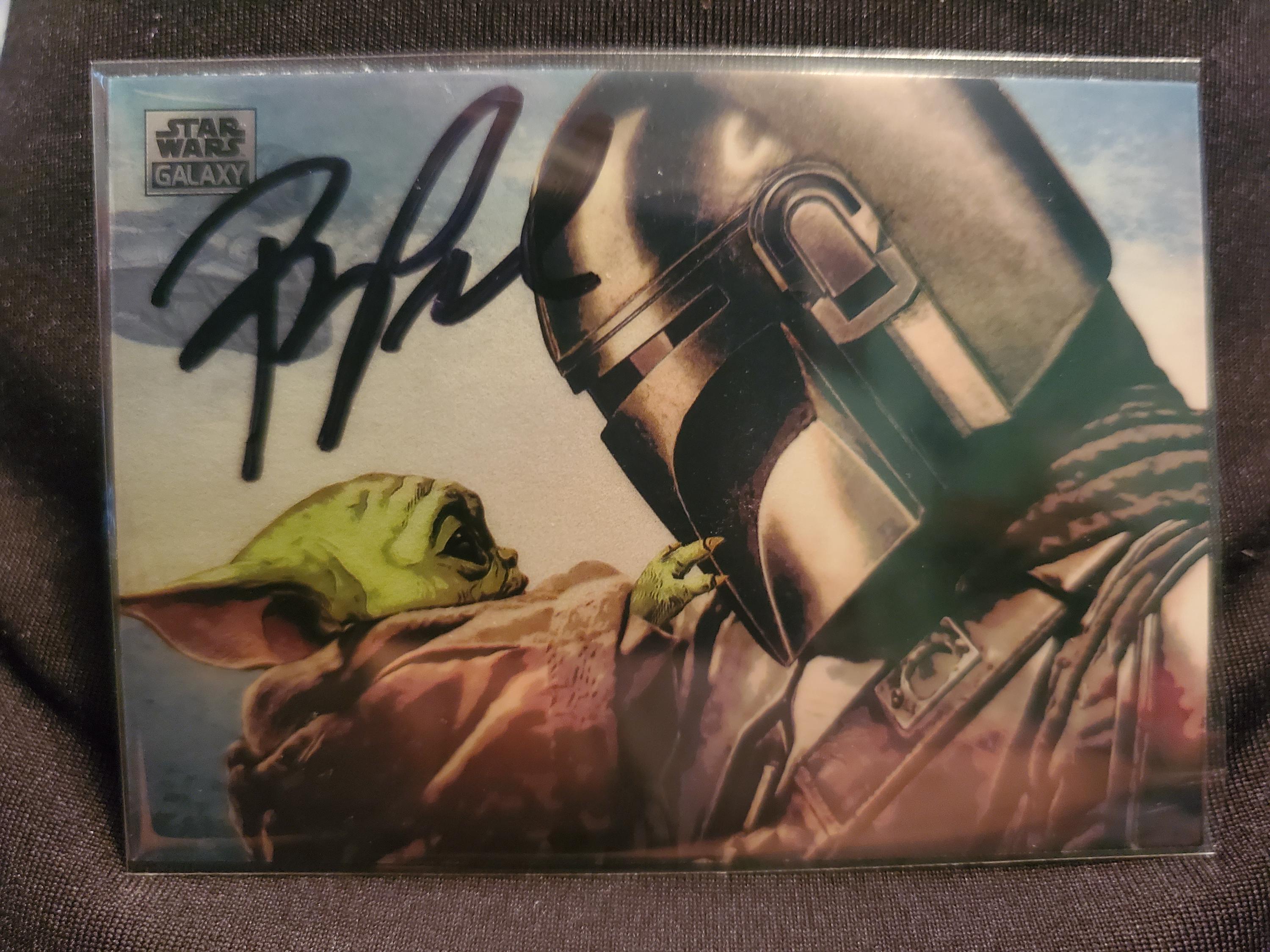 Pedro Pascal Hand Signed Topps Star Wars Card Autographed the