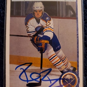 Rob Ray Authentic Hand Signed 1990 Upper Deck Card Autographed Enforcer Auto Buffalo Sabres Rookie Card Fighter Commentator