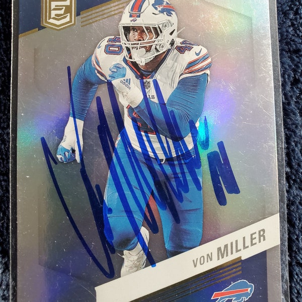 Von Miller Authentic Hand Signed 2023 Donruss Elite Card Buffalo Bills Autographed Denver Broncos Autograph Future Hall Of Fame Auto Rams