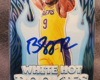 autographed lebron james card