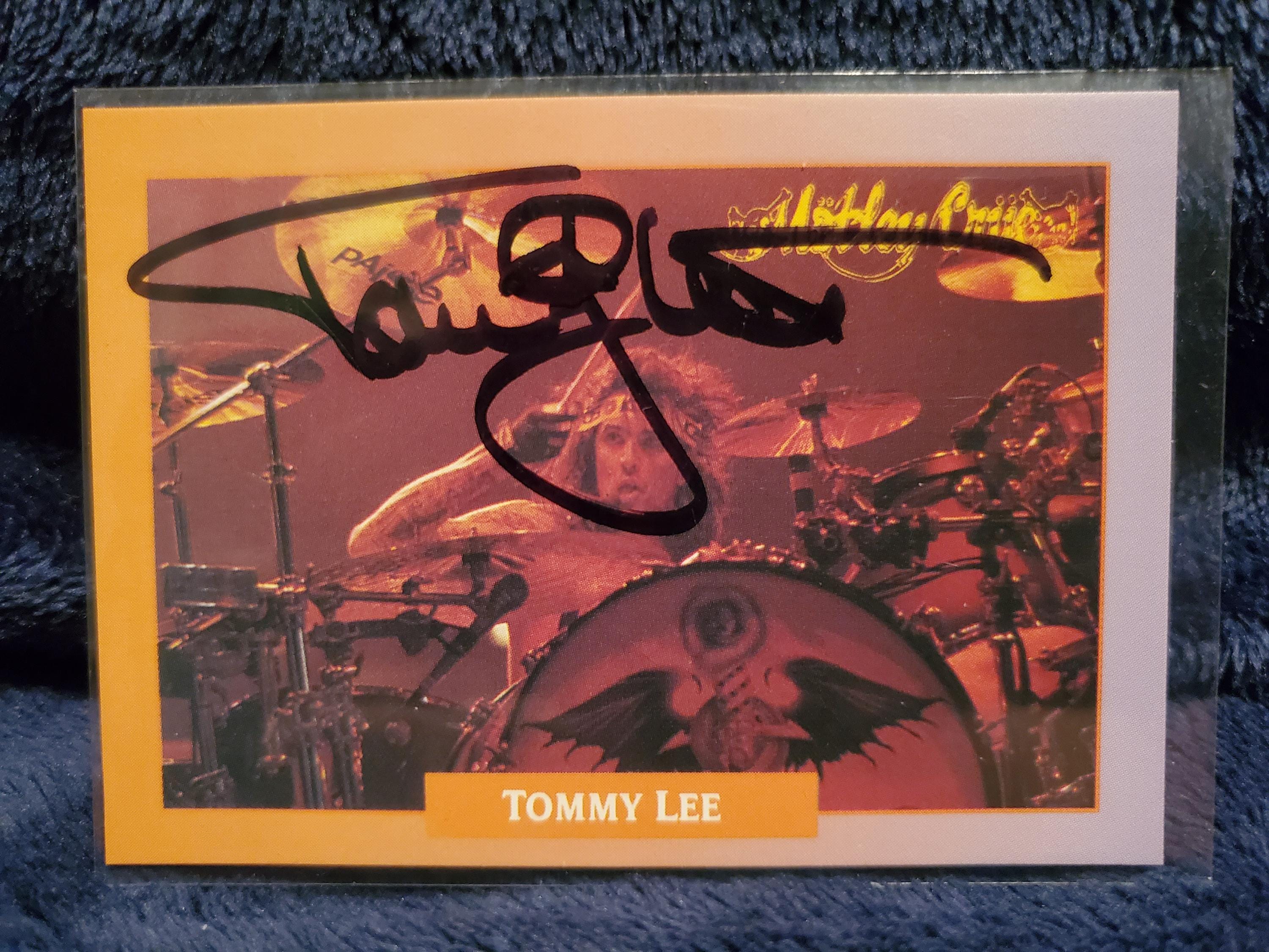 Tommy Lee Authentic Hand Signed 1991 Musiccards Trading Card