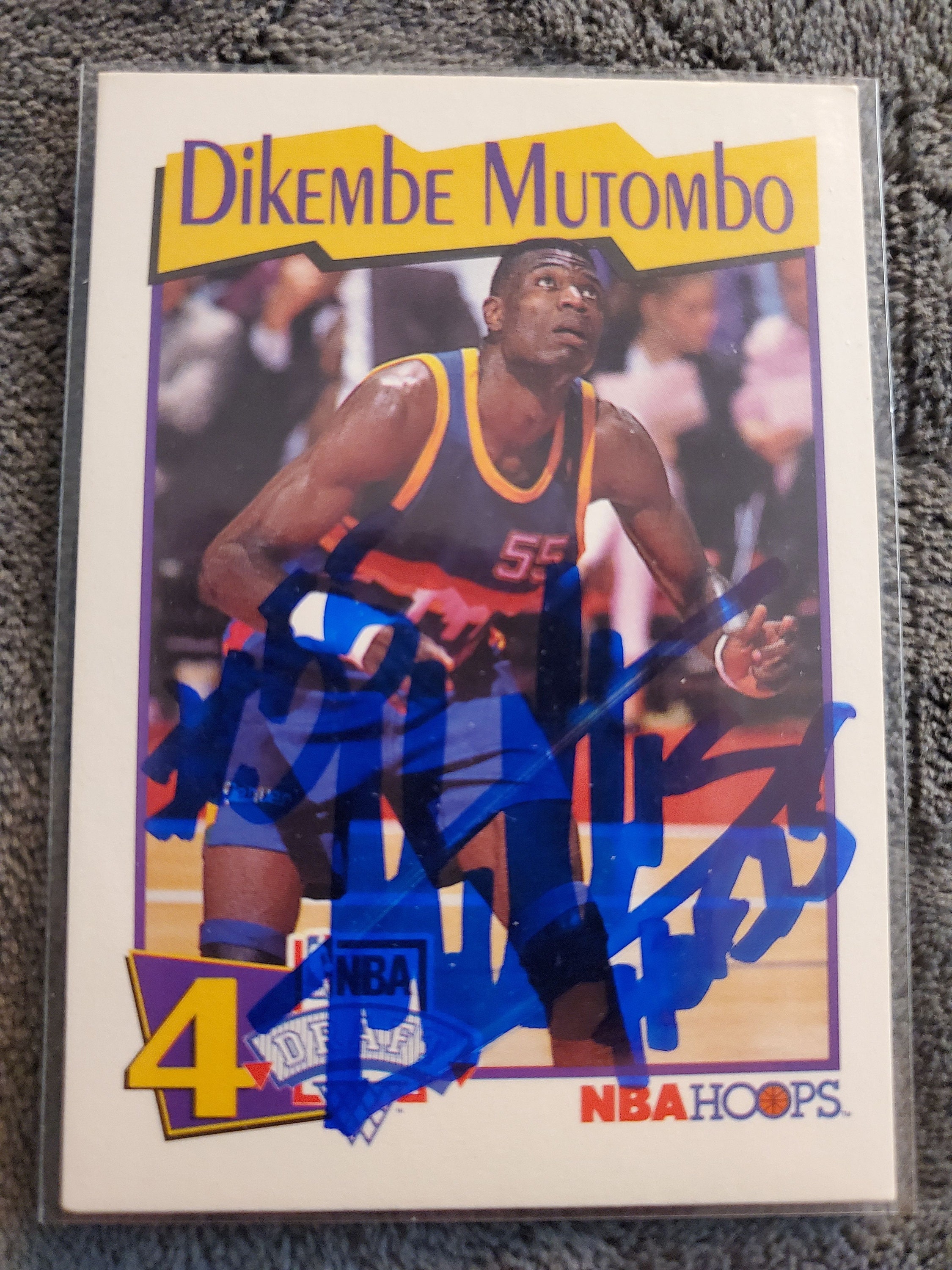 Jag Sports Marketing Dikembe Mutombo Autographed Signed Jersey NCAA Georgetown Hoyas College PSA COA