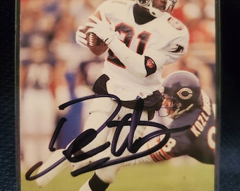 Deion Sanders Authentic Hand Signed Football Card Autographed HOF Hall of Fame Atlanta Falcons Dallas Cowboys Colorado