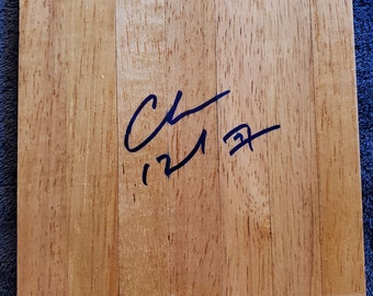 Charles Barkley Authentic Hand Signed 6x6 Wood Floor Board Autographed Basketball Hall of Fame HOF 76ers Suns Autograph Auto Dream Team