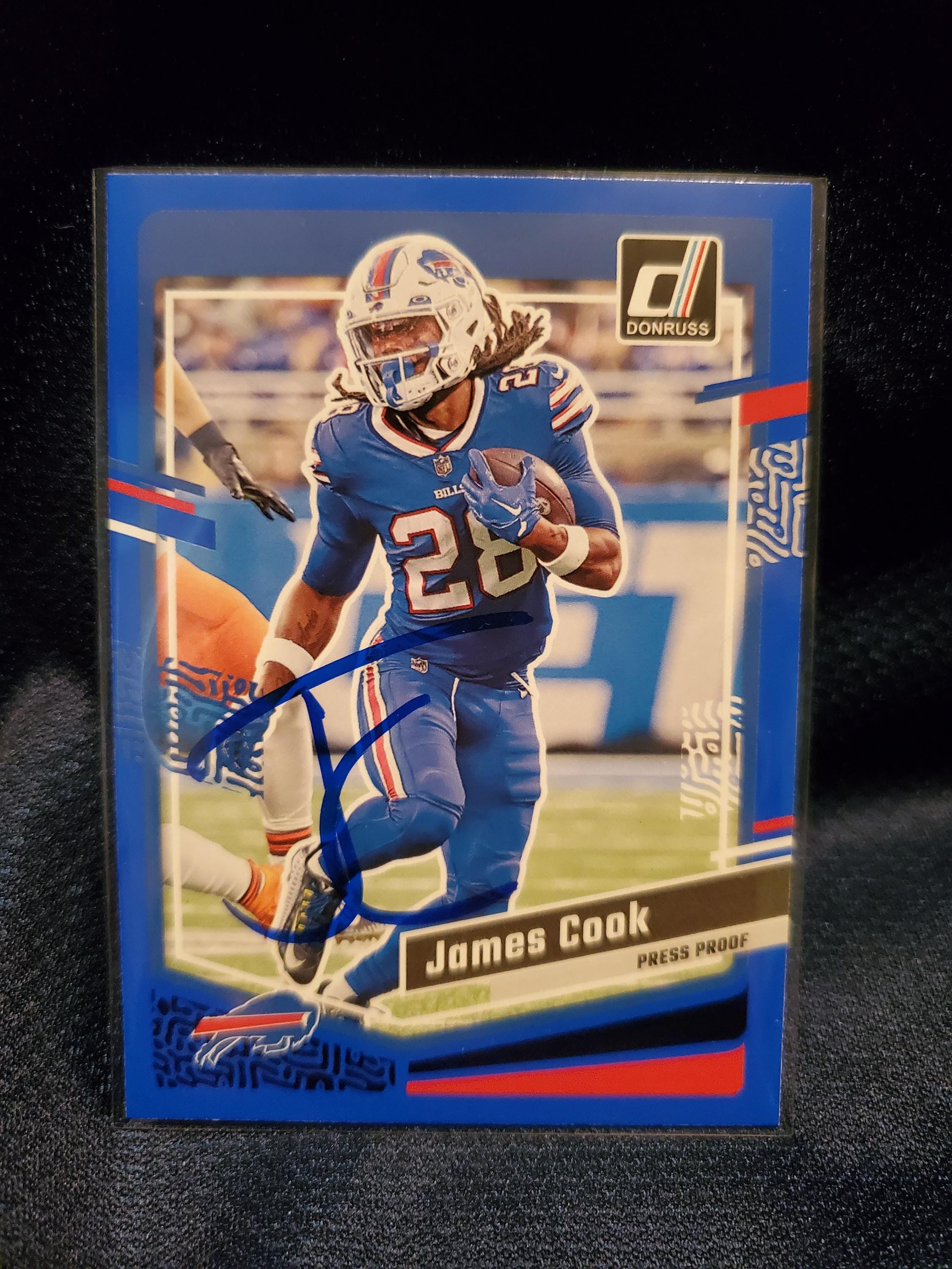 James Cook Authentic Hand Signed Panini Football Card Buffalo