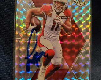 Larry Fitzgerald Authentic Hand Signed Football Card Autographed HOF Football Hall Of Fame Phoenix Arizona Cardinals Autograph