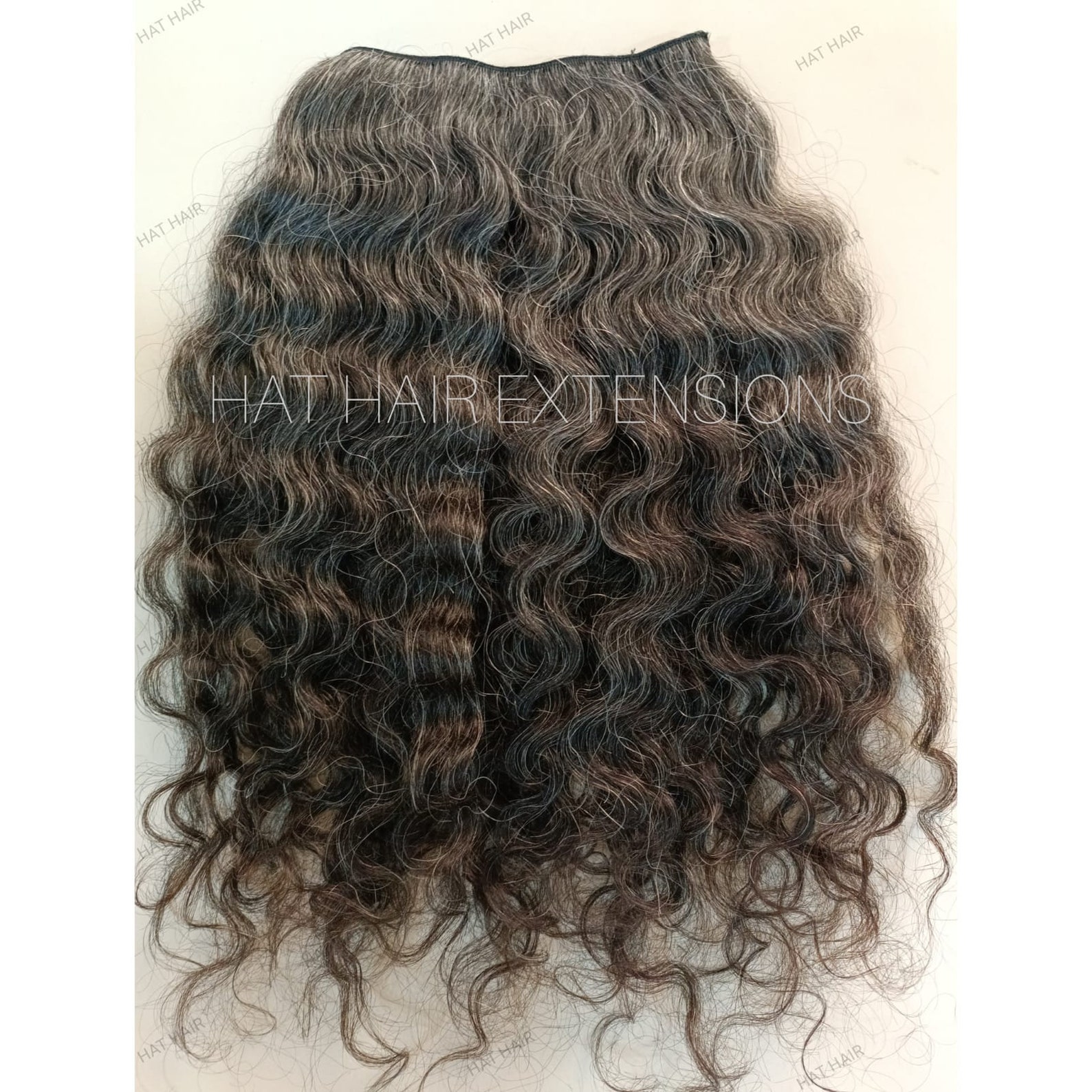 Grey Salt and Pepper Clipin Hair Extensions Raw Etsy