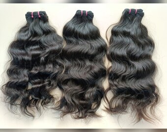 Buy Raw Indian Human Hair 3 Bundles Deal – Straight, Wavy 