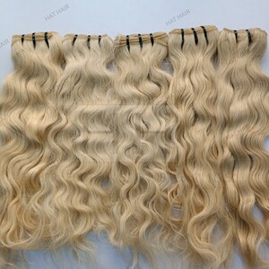 Blonde 613 Human Hair Extensions Bleached 613 Platinum Honey Blonde ...