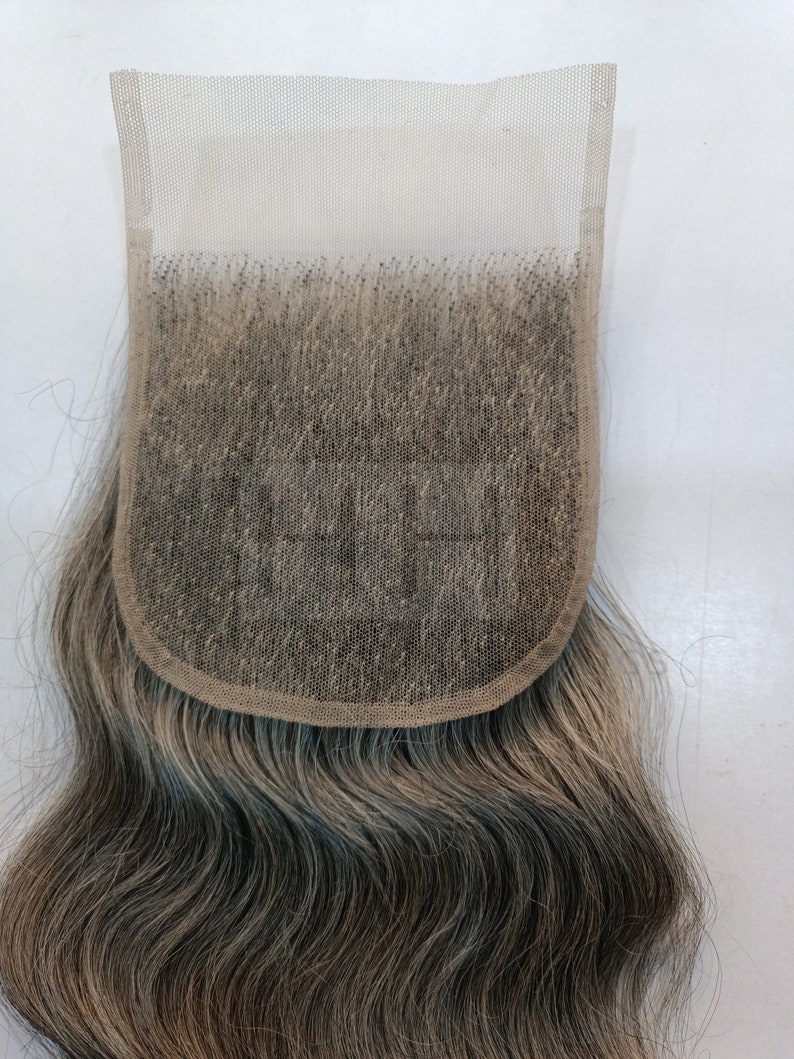 Grey Hair Lace Closure