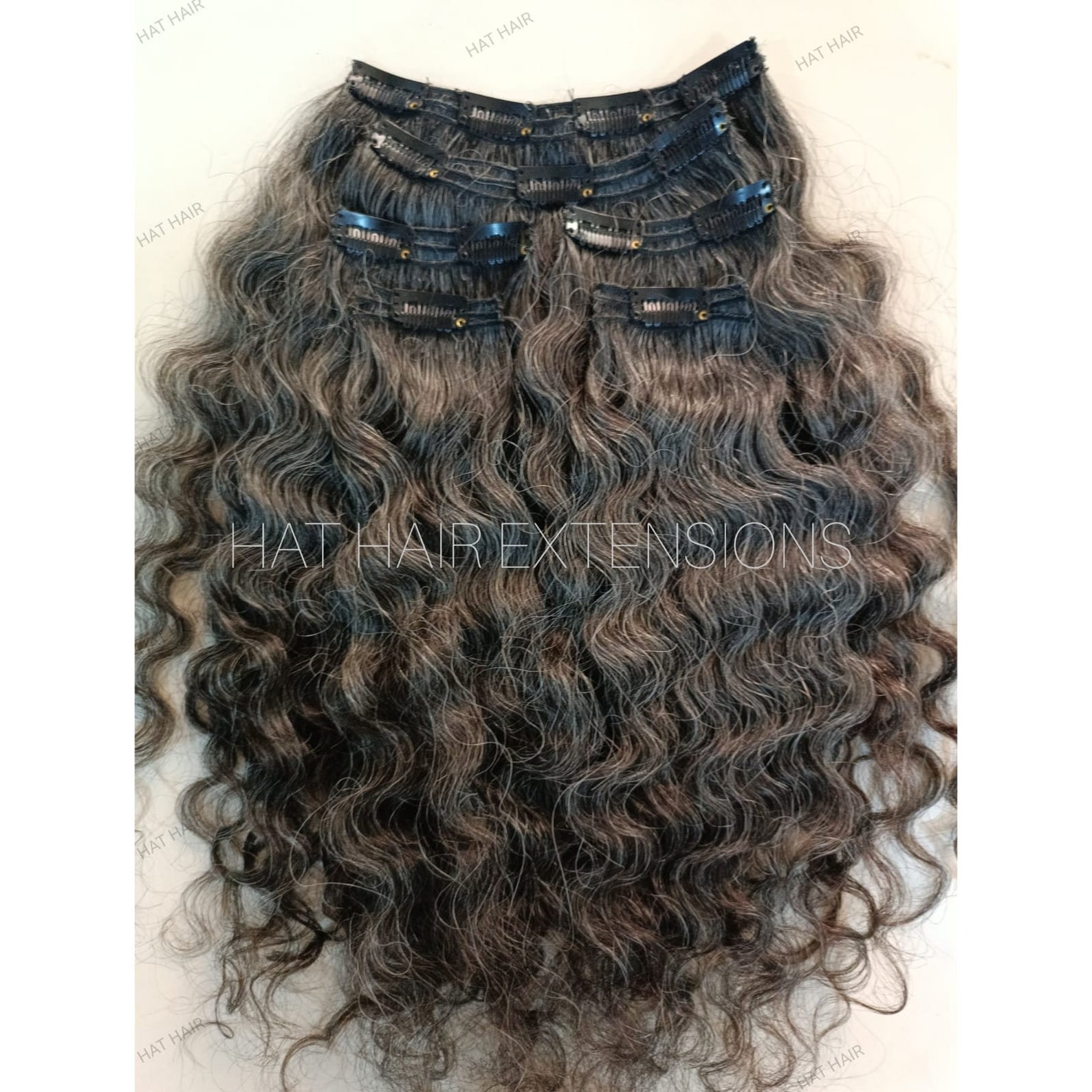 Grey Salt and Pepper Clipin Hair Extensions Raw Etsy