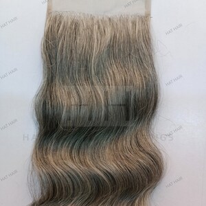 Wavy Grey Human Hair Lace Closure